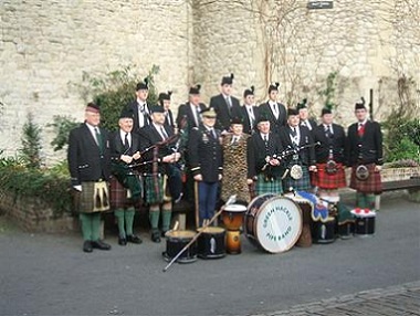 The Green Marching Pipe Band